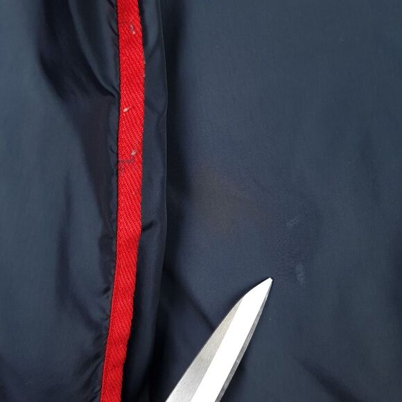 Lempelius Down Jacket Womens Large Blue Quilted Puffer Removable Fur Trim Hooded - Picture 9 of 16